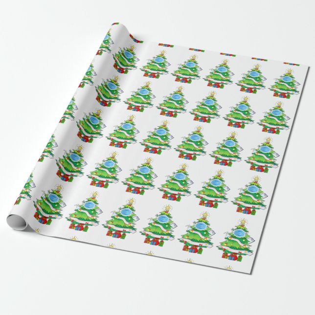 Merry Quarantine Christmas Tree Toilet Papers Wrapping Paper (Unrolled)