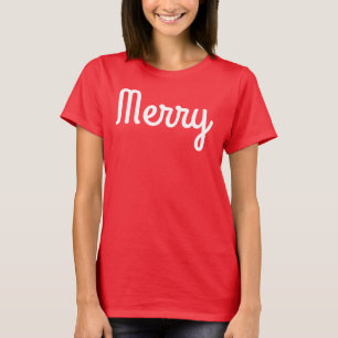 Merry Red Shirt Simple Modern Retro Minimalist