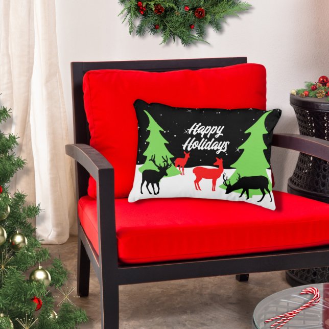 Merry Reindeer Accent Pillow (Creator Uploaded)