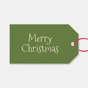 Merry Retro Vintage Minimal Mid Century Christmas Gift Tags