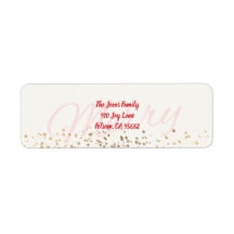 Merry Return Address Label