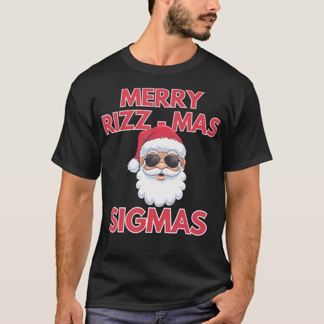 Merry Rizz Mas Sigmas- Gen Alpha Middle School Chr T-Shirt (Front)