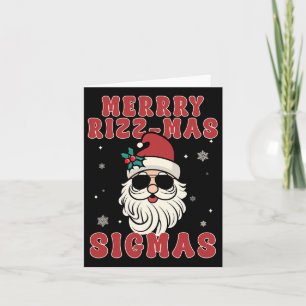 Merry Rizz Mas Sigmas Gen Alpha Middle School Chri Card