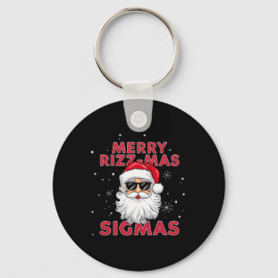 Merry Rizz Mas Sigmas Santa Christmas  Keychain