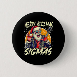 Merry Rizzmas Christmas Rizz Cool Santa Sungles Xm 2 Inch Round Button