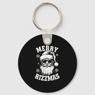 Merry Rizzmas Funny Christmas Santa Claus Happy Ch Keychain