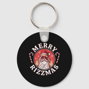 Merry Rizzmas Kids Teens School Funny Christmas Sa Keychain