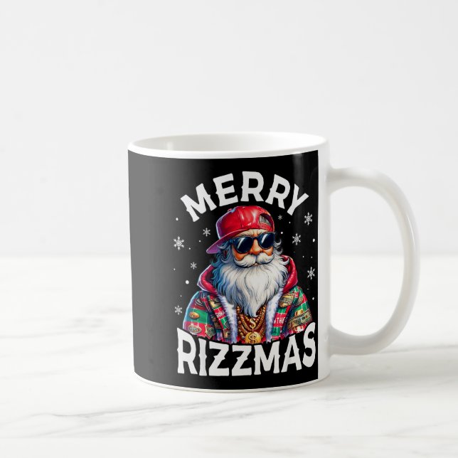 Merry Rizzmas Santa Sungles Pajamas Holiday Christ Coffee Mug (Right)