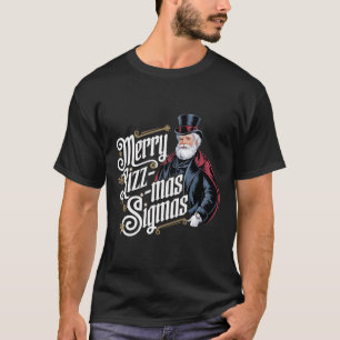 Merry Rizzmas Sigmas Funny Santa Claus Alpha Gen  T-Shirt