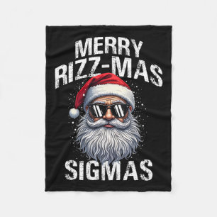 Merry Rizzmas Sigmas - Gen Alpha Funny Christmas S Fleece Blanket
