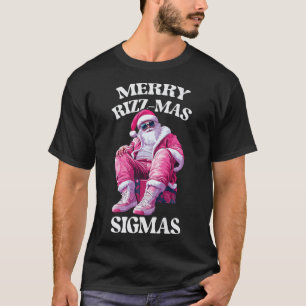 Merry Rizzmas Sigmas Santa Rizzler Youth Kids Teen T-Shirt