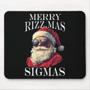 Merry Rizzmas Sigmas - Xmas Christmas Santa Claus  Mouse Pad