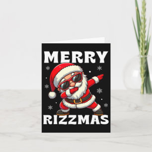 Merry Rizzmas Skibidi Rizzmas Funny Christmas Rizz Card