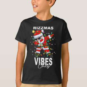 Merry Rizzmas Vibes Only Christmas Funny Santa Cla T-Shirt