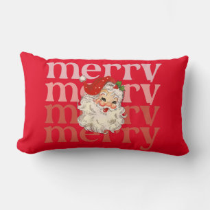 Merry santa christmas  lumbar pillow
