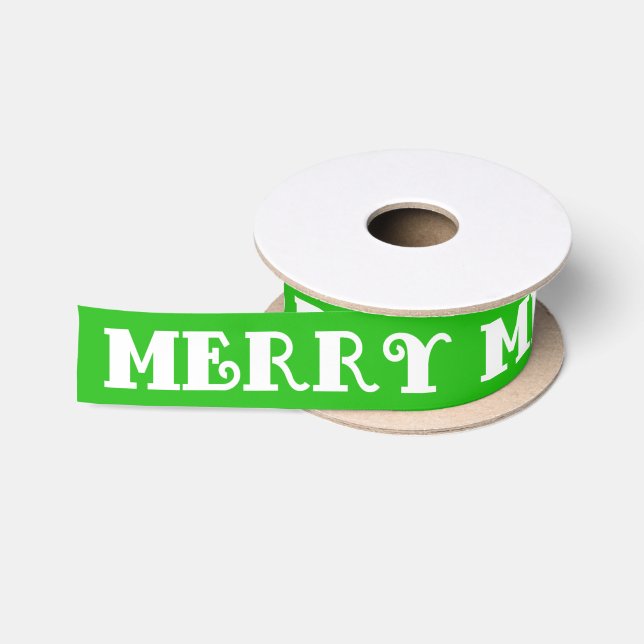 Merry Satin Ribbon (Spool)