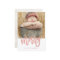 Merry Script Faux Rose Gold Foil Holiday Photo