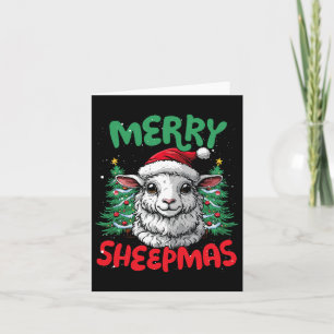 Merry Sheepmas Funny Christmas Duck Lover Card