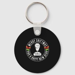 Merry Shiftmas Manual Transmission Christmas Theme Keychain