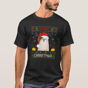 Merry Shih Tzu Christmas Pajama Ugly Sweater Santa