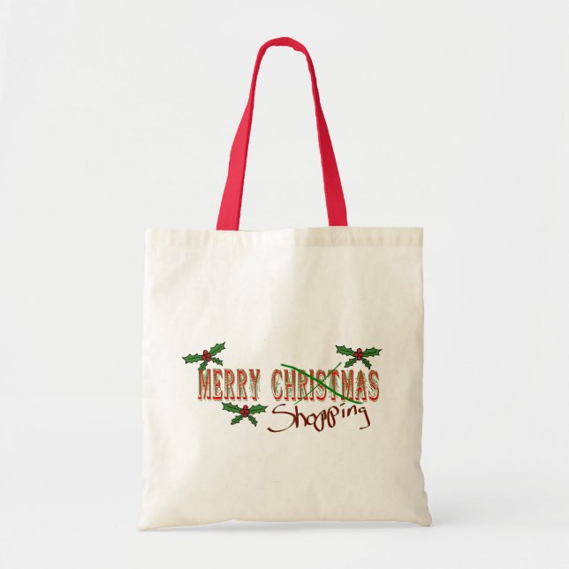 Merry Shopping Tote Bag (Front)