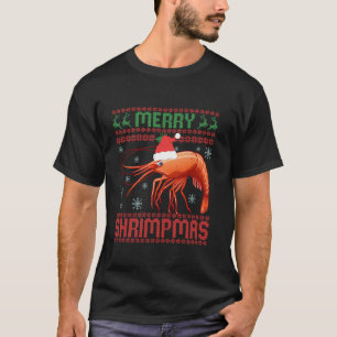Merry Shrimpmas drôle crevettes laides Noël Sweat