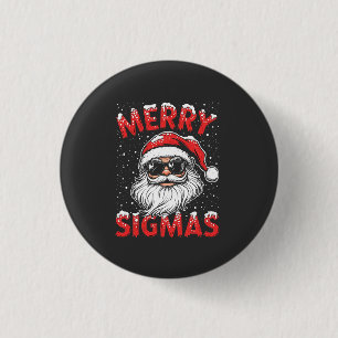 Merry Sigmas Funny Gen Alpha Middle School Christm 1 Inch Round Button