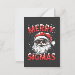 Merry Sigmas Funny Gen Alpha Middle School Christm Card