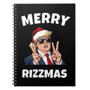 Merry Skibidi Rizzmas Santa Trump Notebook