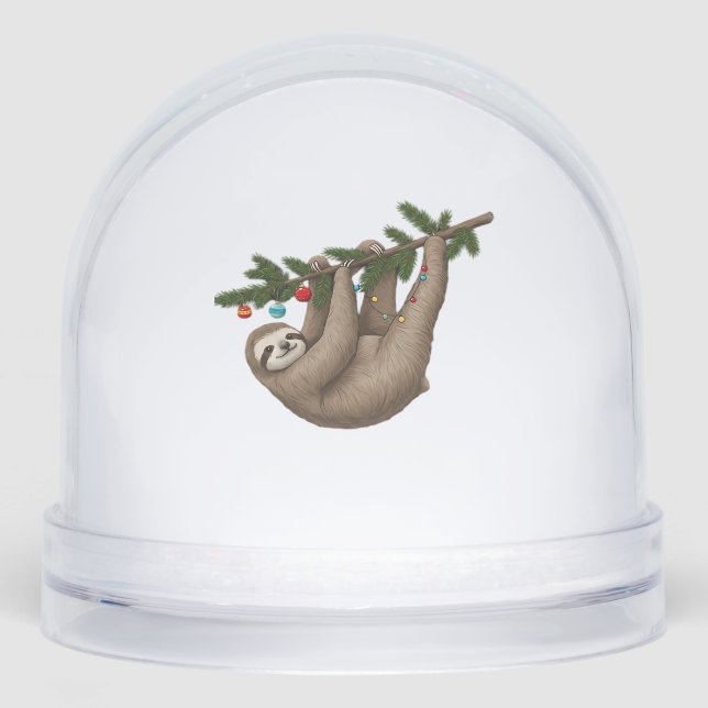 Merry Sloth on Christmas Tree Branch with Ornament (Avant)