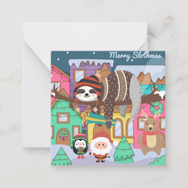 Merry Slothmas Card (Front)