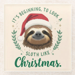 Merry Slothmas, Christmas Coaster