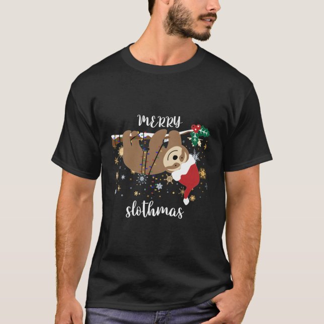 Merry Slothmas For Sloth T-Shirt (Front)