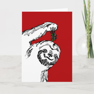 Merry Slothmas!  It's a blank card. For Slothmas. Holiday Card