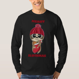 Merry Slothmas Long T-Shirt