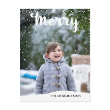 Merry Snowfall Collection Photo Carte postale