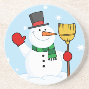 Merry Snowman Coaster