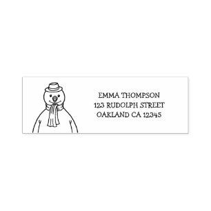 Merry Snowman Self-inking Stamp