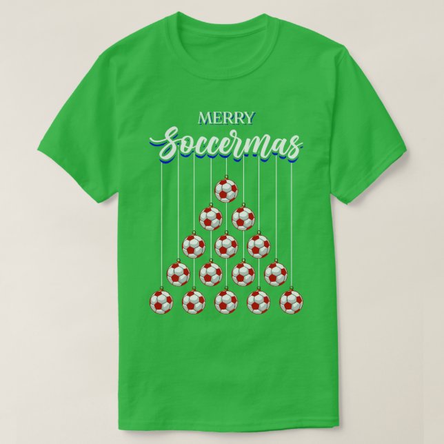 Merry Soccermas T-Shirt (Design Front)