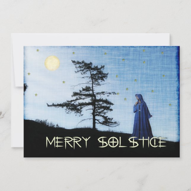 Merry Solstice Night Invitation (Front)