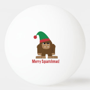 Merry Squatchmas! Ping Pong Ball