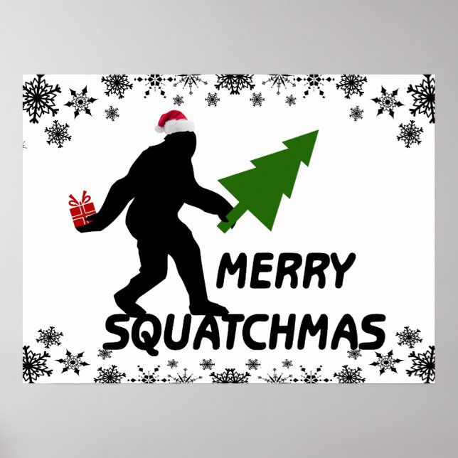 Merry Squatchmas Poster (Front)