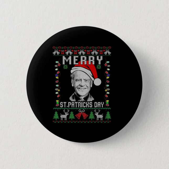 Merry St.patrick's Day  2 Inch Round Button (Front)