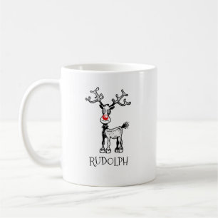 Merry Stressmas with Rudolph on a Mug