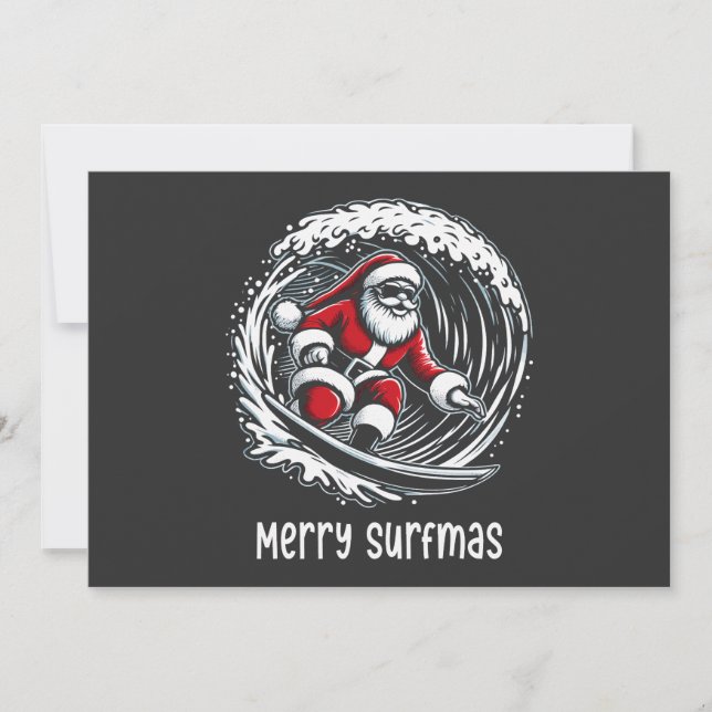 Merry Surfmas Invitation (Front)