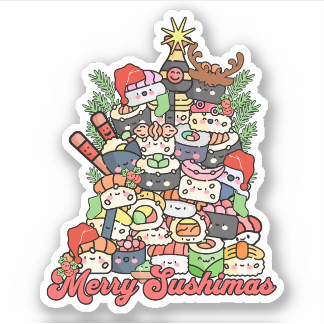 Merry Sushimas Sushi Christmas (Front)