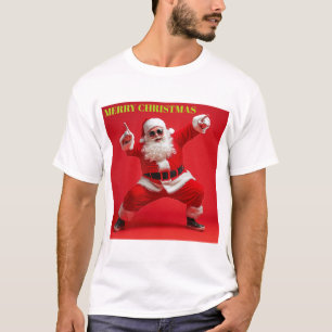 Merry Swagger Santa – Bold Christmas Vibes T-Shirt