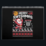 Merry Swishmas Basketball Ugly Christmas Xmas  Calendar<br><div class="desc">Merry Swishmas Basketball Ugly Christmas Xmas</div>