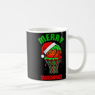 Merry Swishmas Basketball Ugly Christmas Xmas Men Coffee Mug