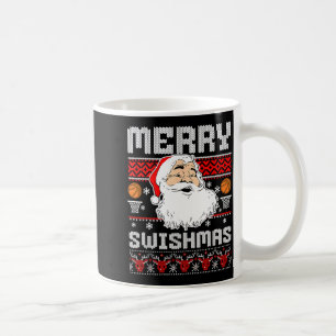 Merry Swishmas Basketball Xmas Ugly Christmas Men  Coffee Mug